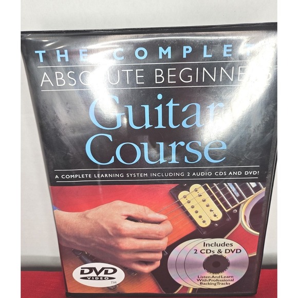 The Complete Absolute Beginners Pack Complete Guitar Amsco Cd's & Dvd's Sealed - Picture 3 of 9